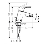 Смеситель для биде Hansgrohe Focus 31920000