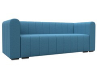 Диван прямой Лига-073 РОГОЖКА Амур 10 голубой