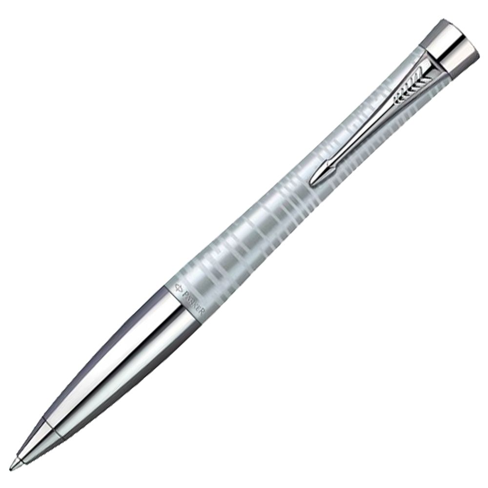 Шариковая ручка Parker Urban Premium Vacumatic K206 Silver-Blue Pearl Mblue (1906870)