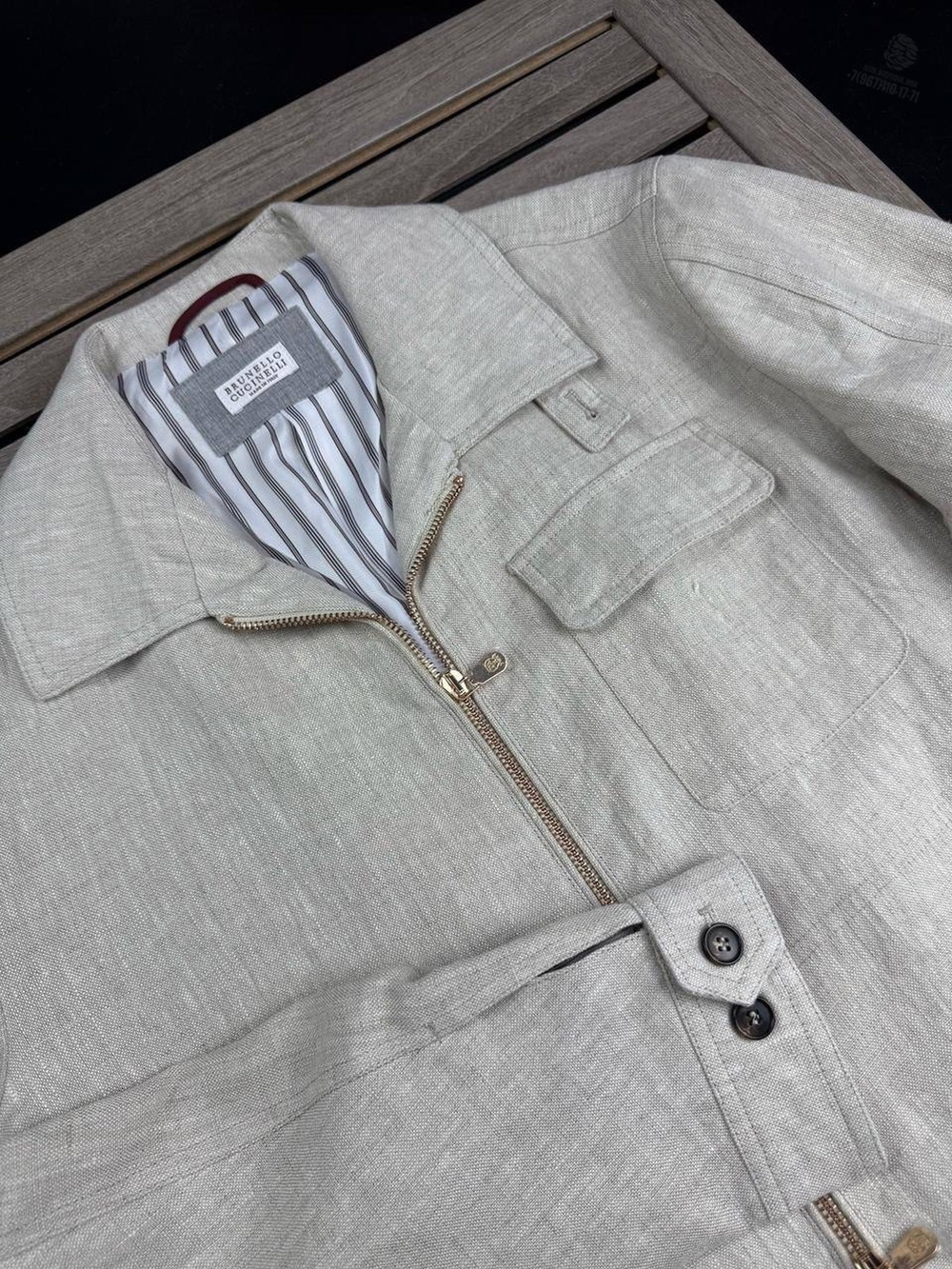 Льняная куртка Brunello Cucinelli