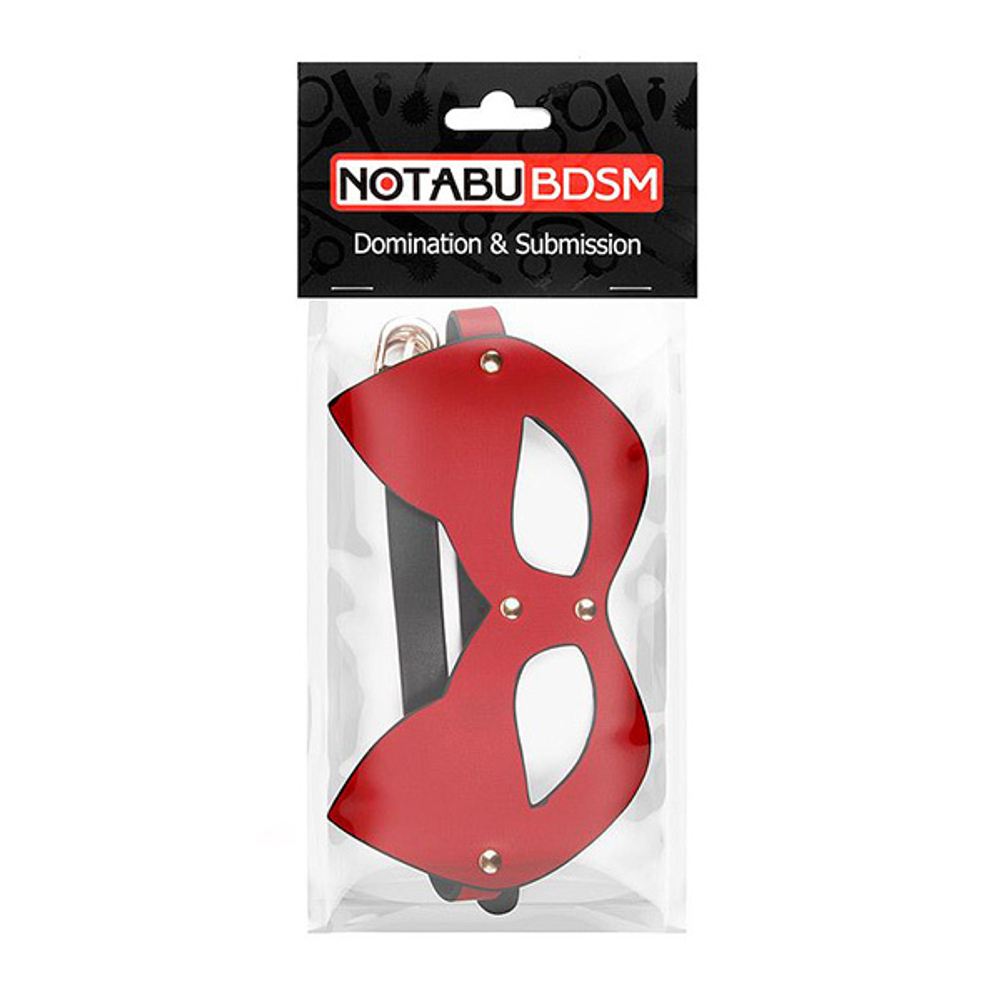 Красно-черная игровая маска с ушками Bior Toys Notabu NTB-80649
