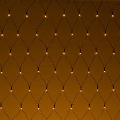 Светодиодная Сетка 2*3 м., 24V, 384 желтых LED, провод чёрный ПВХ, IP54, LTC (NTL384M-11-1Y)