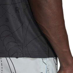 Мужское теннисное поло adidas Club Graphic T-Shirt Men - Dark Grey