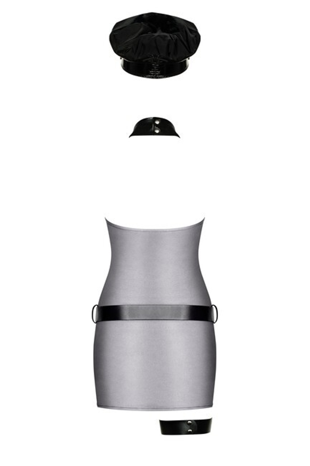 Игровой костюм "Police Dress" SM (42-44) (Цвет: черный, серый)