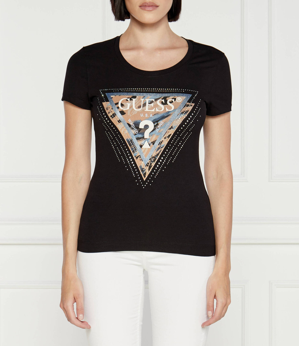 Футболка SS CN LEO GUESS - черный(W4YI15 J1314)