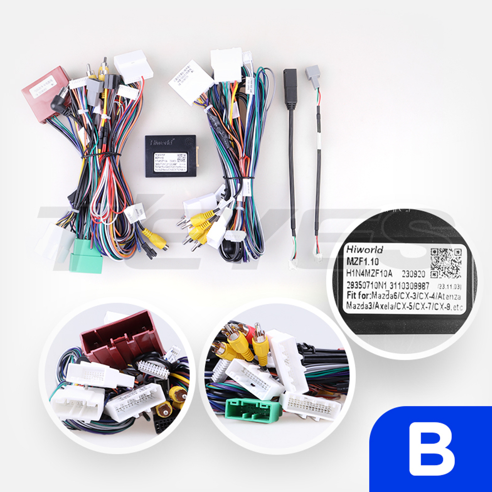 Магнитола для Mazda 3 BP 2019-2023 (ШГУ с монитором) - Teyes LUX ONE ROUND монитор 12.3", Android 10, ТОП процессор, CarPlay, 4G SIM-слот