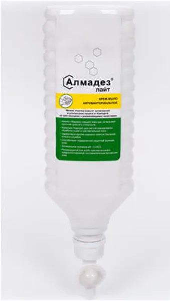 Антибактериальное мыло Алмадез-лайт, 1 л., диспенсопак 565665.jpg