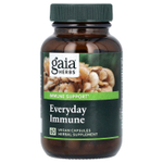 Gaia Herbs, Everyday Immune, грибы и травы, 60 веганских капсул