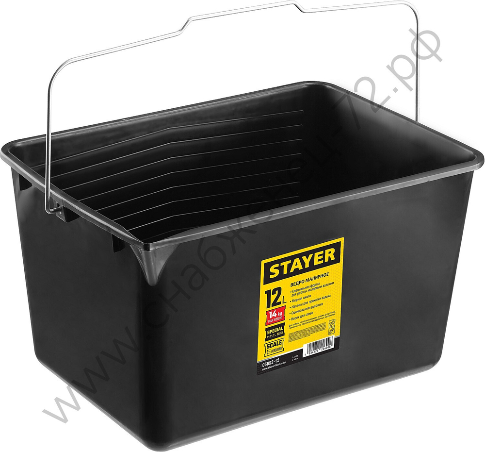 STAYER 12 л, Малярное пластиковое ведро, MASTER (06092-12)