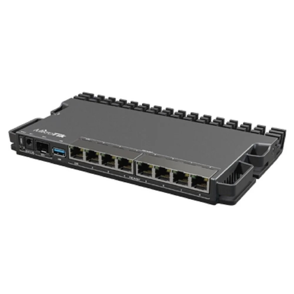 MikroTik RB5009UPr+S+IN Маршрутизатор CPU ARM64, 4 ядра 350-1400MHZ, 1GB RAM, 7*1Gbit RJ45, 1*2.5gbit RJ45, PoE out 1-7port