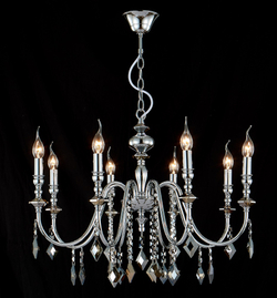 Люстра Crystal Lux MERCEDES SP8 CHROME/SMOKE