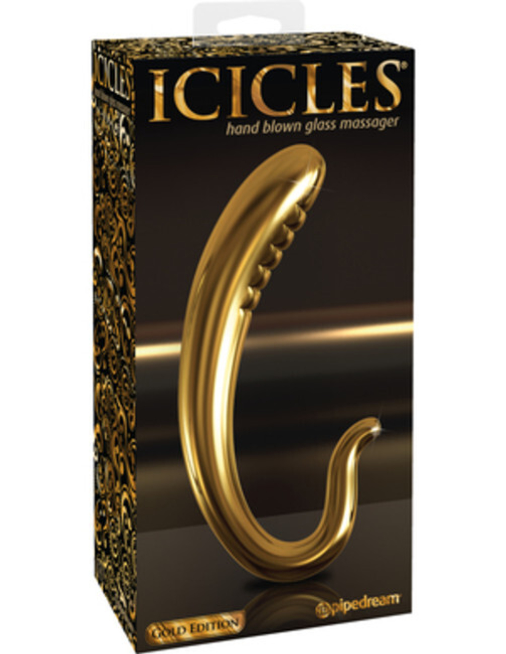 Фаллоимитатор ICICLES Gold Edition G spot G03 золотой (Цвет: золотой)