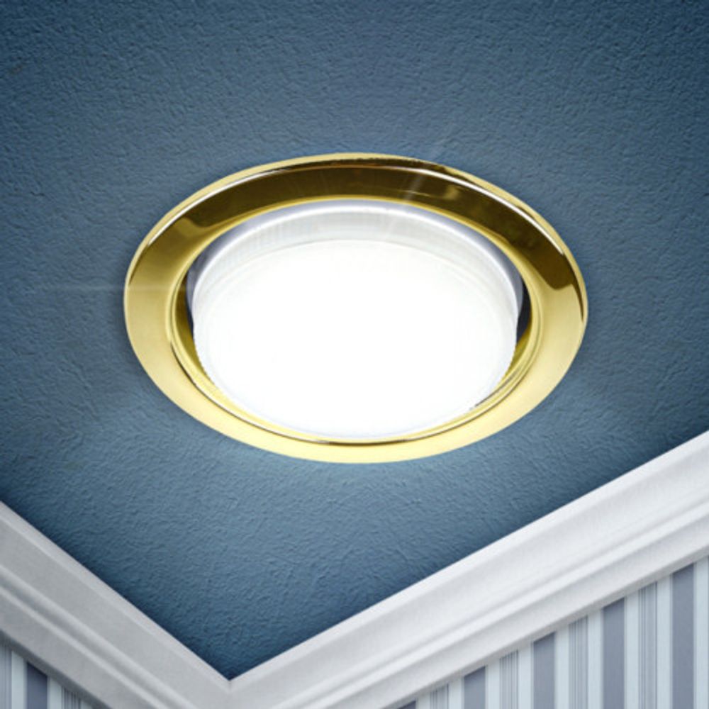 KL35 GD-10 /1 Светильник ЭРА под лампу Gx53,220V,13W ,золото (упаковка 10 шт)