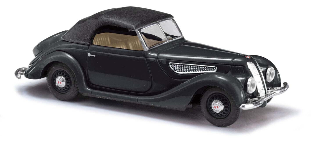 Автомобиль EMW 327 Cabrio, черный, закрытый (H0, 1:87)