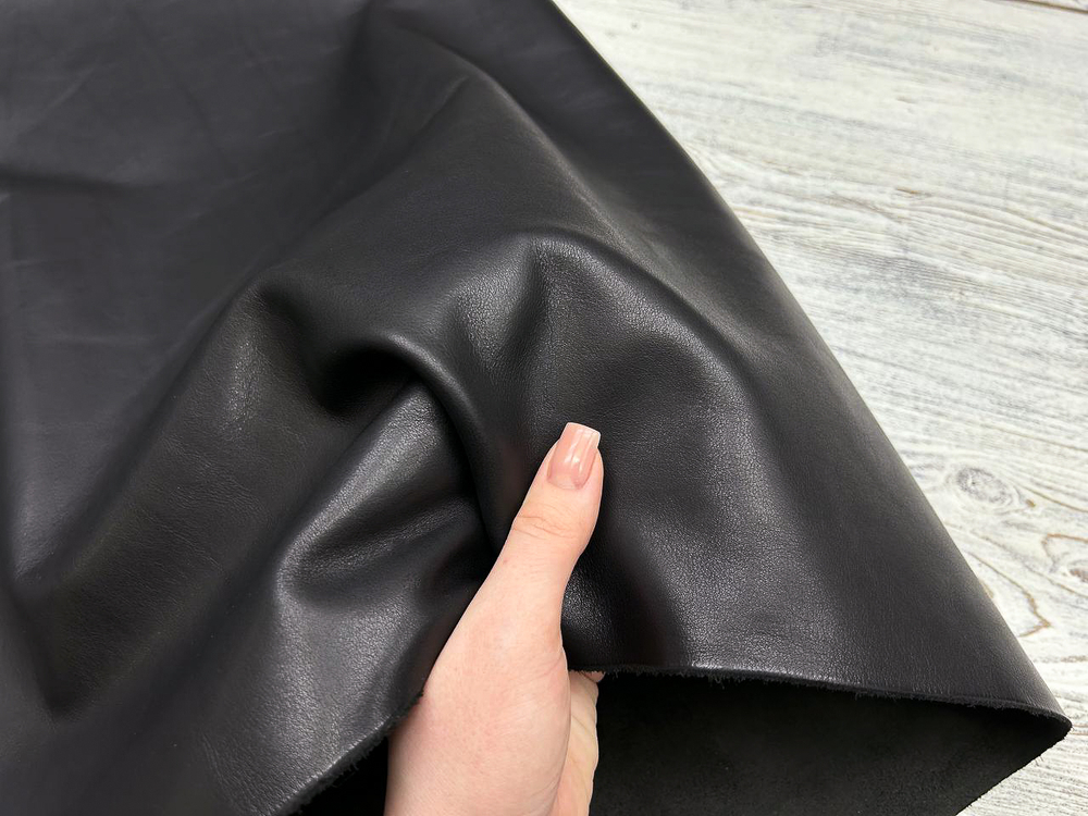 Кожа для сумок и галантереи Odessa Soft Nero цвет Черный толщина 1,1-1,3 мм