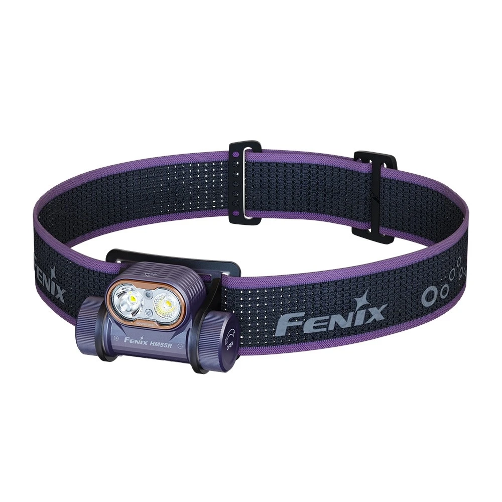 Фонарь Fenix налобный HM55R пурпурный 1200 люмен