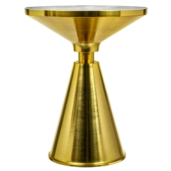 Кофейный столик Atlant диам.45см x 54см, золотой, металл, керамика
