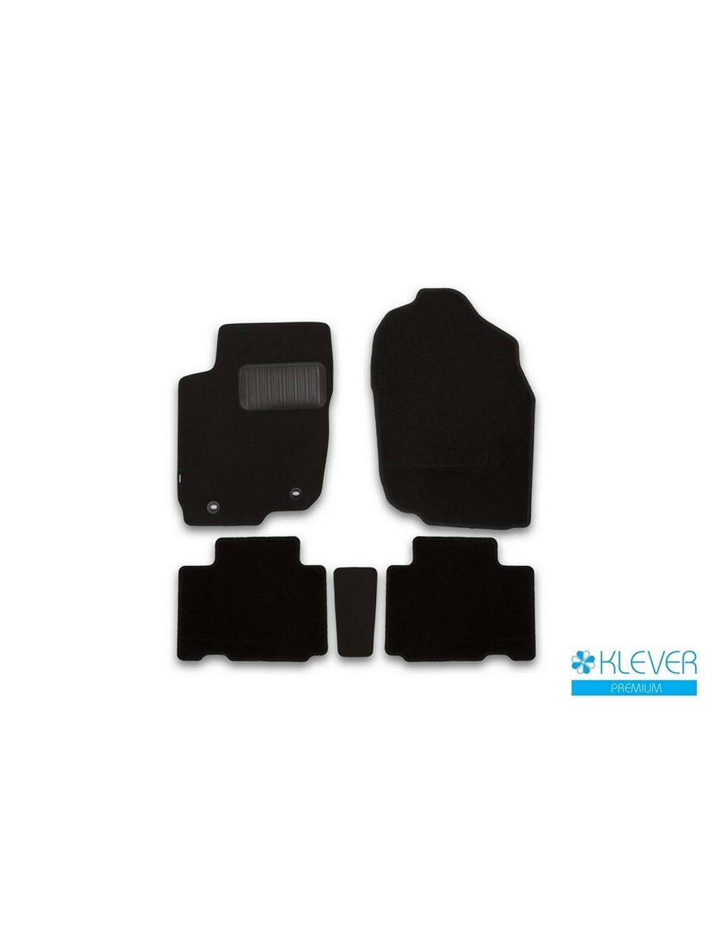 Коврики в салон для TOYOTA Rav 4, 2015-2019, кроссовер, 5 шт. (текстиль) KLEVER03489922110KH