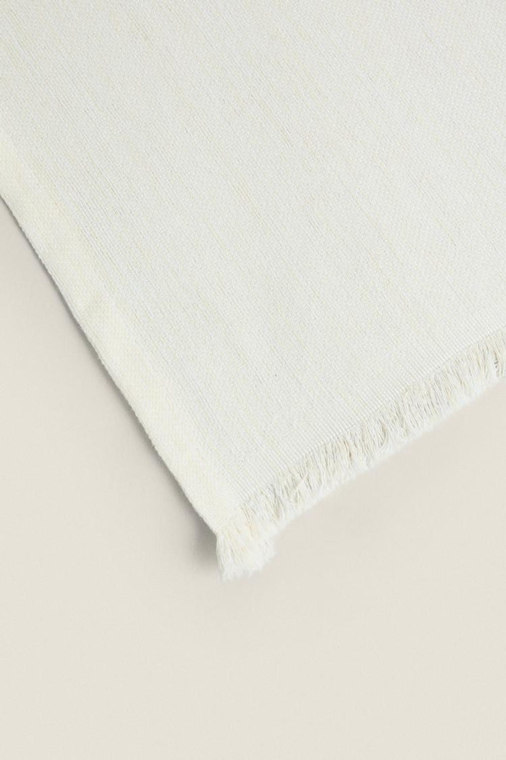 ZARA HOME ОДНОТОННЫЙ ПЛЕД, ЭКРЮ