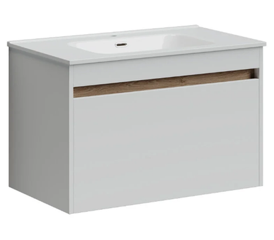Тумба подвесная SANCOS Smart 890х450х500, c двумя ящиками оснащенными доводчиками, белый глянец , арт. SM90W
