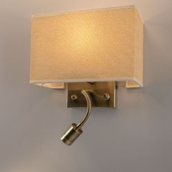 Citilux Декарт CL704303 Бра с бежевым абажуром и диммером