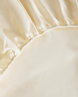 ZARA HOME (1000 НИТЕЙ) ПРОСТЫНЯ ИЗ ПЕРКАЛЯ | ВЫСОТА 40 СМ, КРЕМОВЫЙ