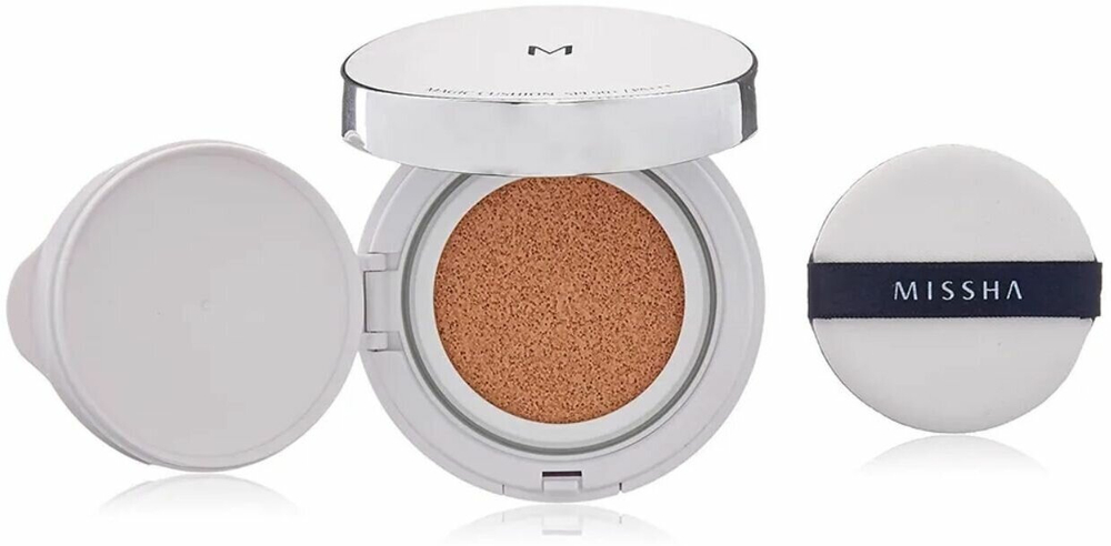 Тональный увлажняющий кушон Missha Magic Cushion Moist Up SPF50+/PA+++, 15 гр, тон 21