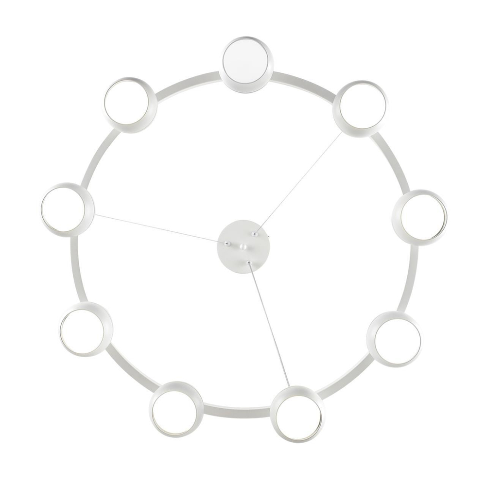 8254/9 COMFI LN25 204 белый металл Светильник подвесной LED GX53 8*7W 220V LUAZANA