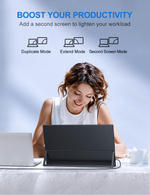 18.5" Портативный монитор с встроенной подставкой Umax18 FHD IPS 1920x1080, 120 Гц