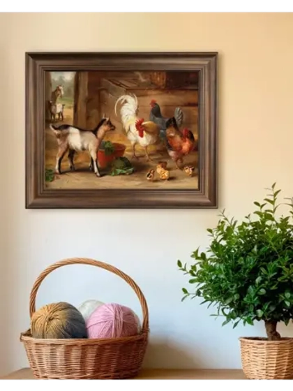 Картина интерьерная на холсте в раме 25*31 см