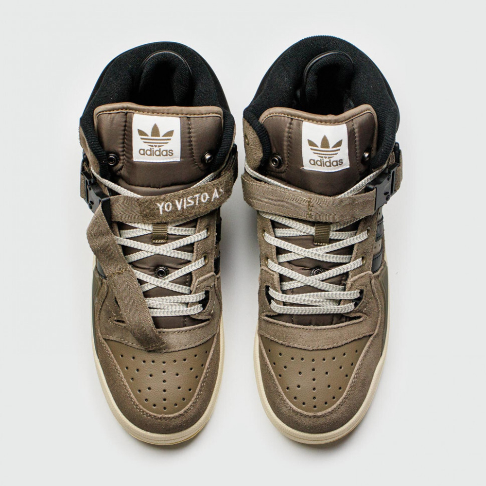 кроссовки Adidas Forum Mid x Bad Bunny Brown / White Winter