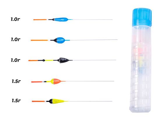 Набор полиуретановых поплавков  Salmo PU ПЛОТВА в тубусе 5шт. индивидуальная упаковка