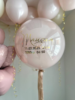 Воздушные шары Пыльная роза на выписку из роддома №2995