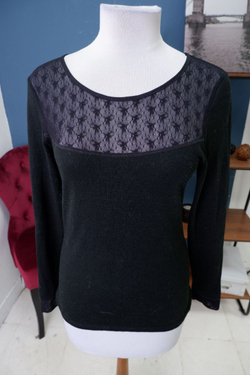 Джемпер Comazo с кружевом 44 размер