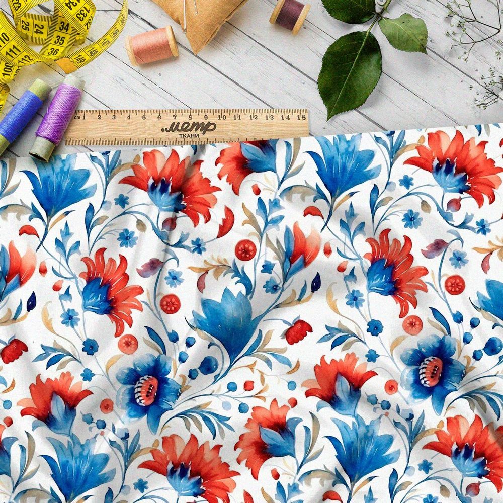 Ткань Барби садовый мелодия