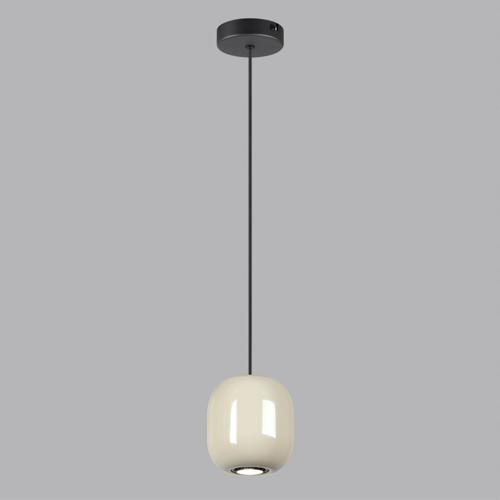 5053/1A PENDANT ODL24 375 черный/цвет слонов.кости//металл Подвес GU10 LED 4W OVALI