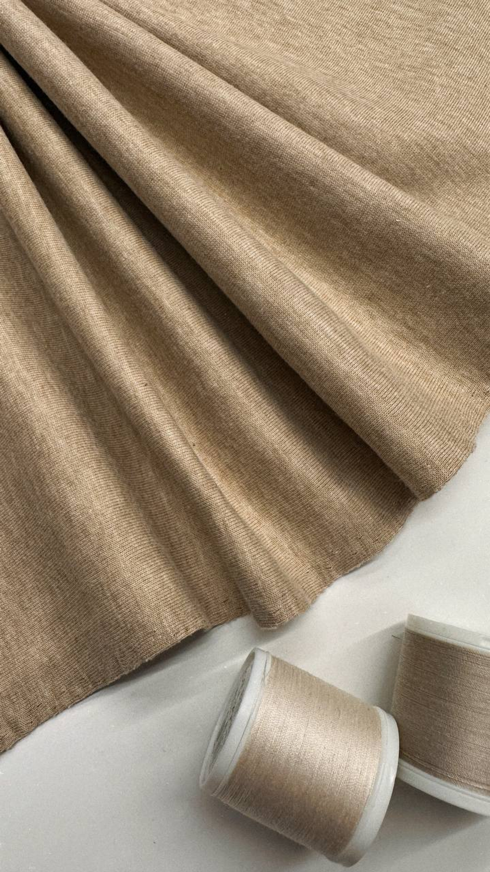 Трикотаж хлопок с п/а double персиковый