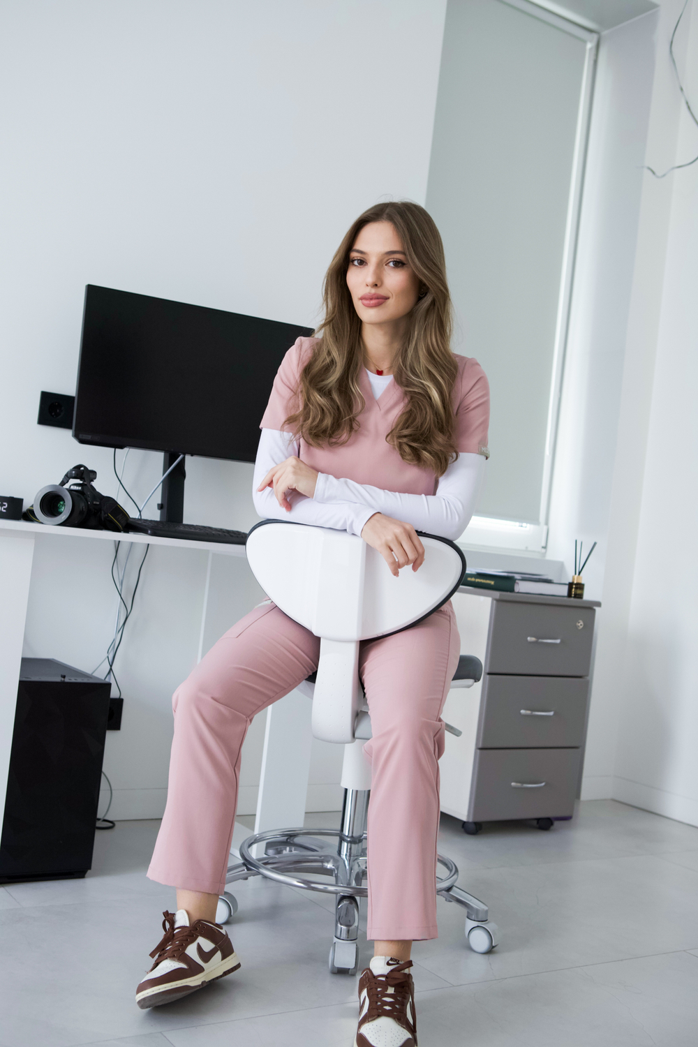 Медицинская форма Medici базовый костюм розовый