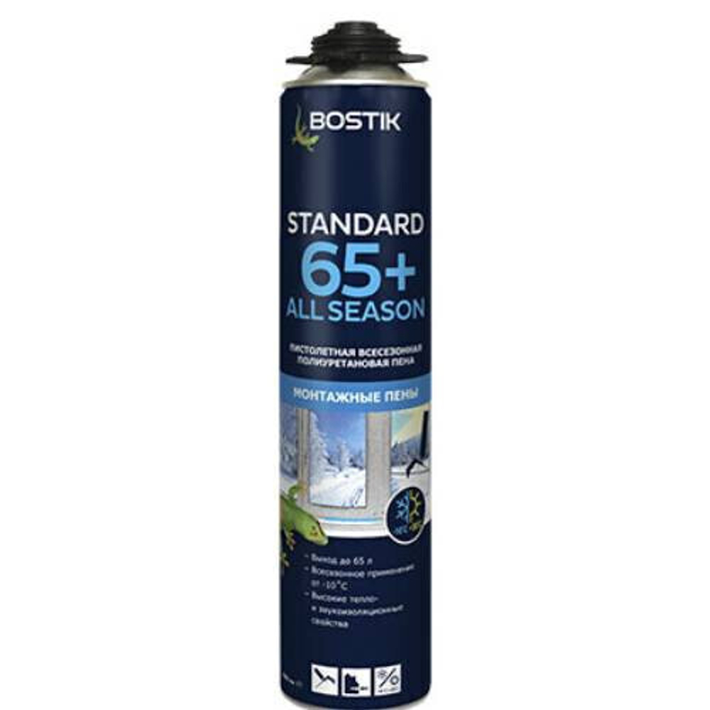 Пена профессиональная Bostik Standard 65+ All Season 750 мл