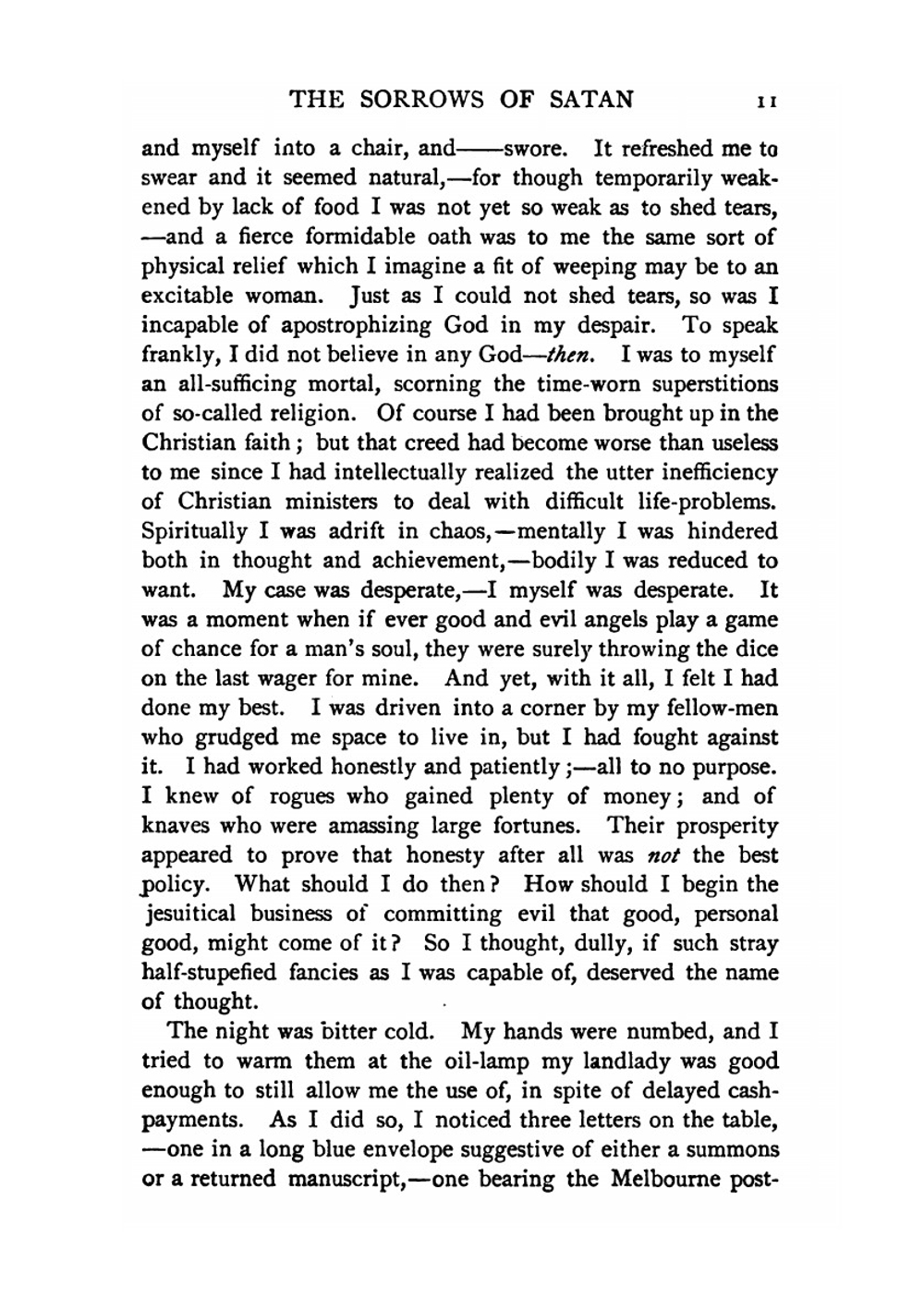 The sorrows of Satan | M. Corelli