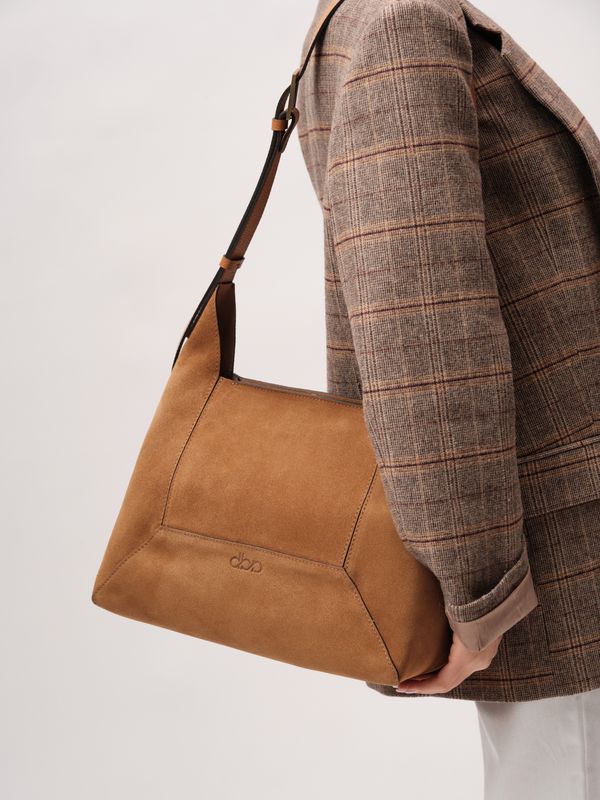 Замшевая сумка Mosaic DBR 31376 светло-коричневый