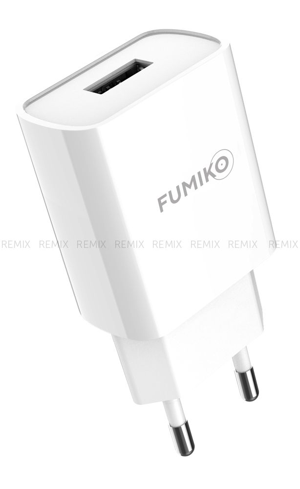 Зарядное устройство FUMIKO CH07 1USB 2.1А белое