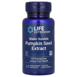 Life Extension, растворимый в воде экстракт семян тыквы, 60 вегетарианских капсул (262 мг в 1 капсуле)
