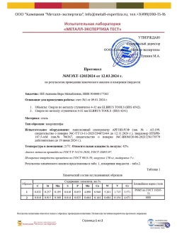 Сверло ступенчатое с нитридтитановым покрытием 4-32мм