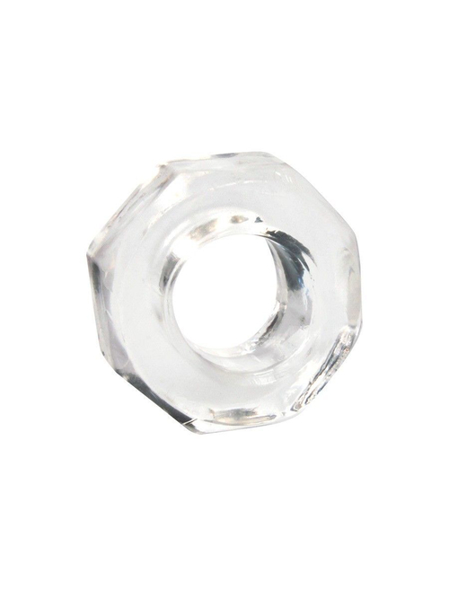 Прозрачное эрекционное кольцо в форме гайки