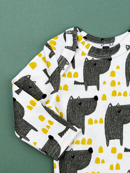 Боди с длинным рукавом LooJoo Волки