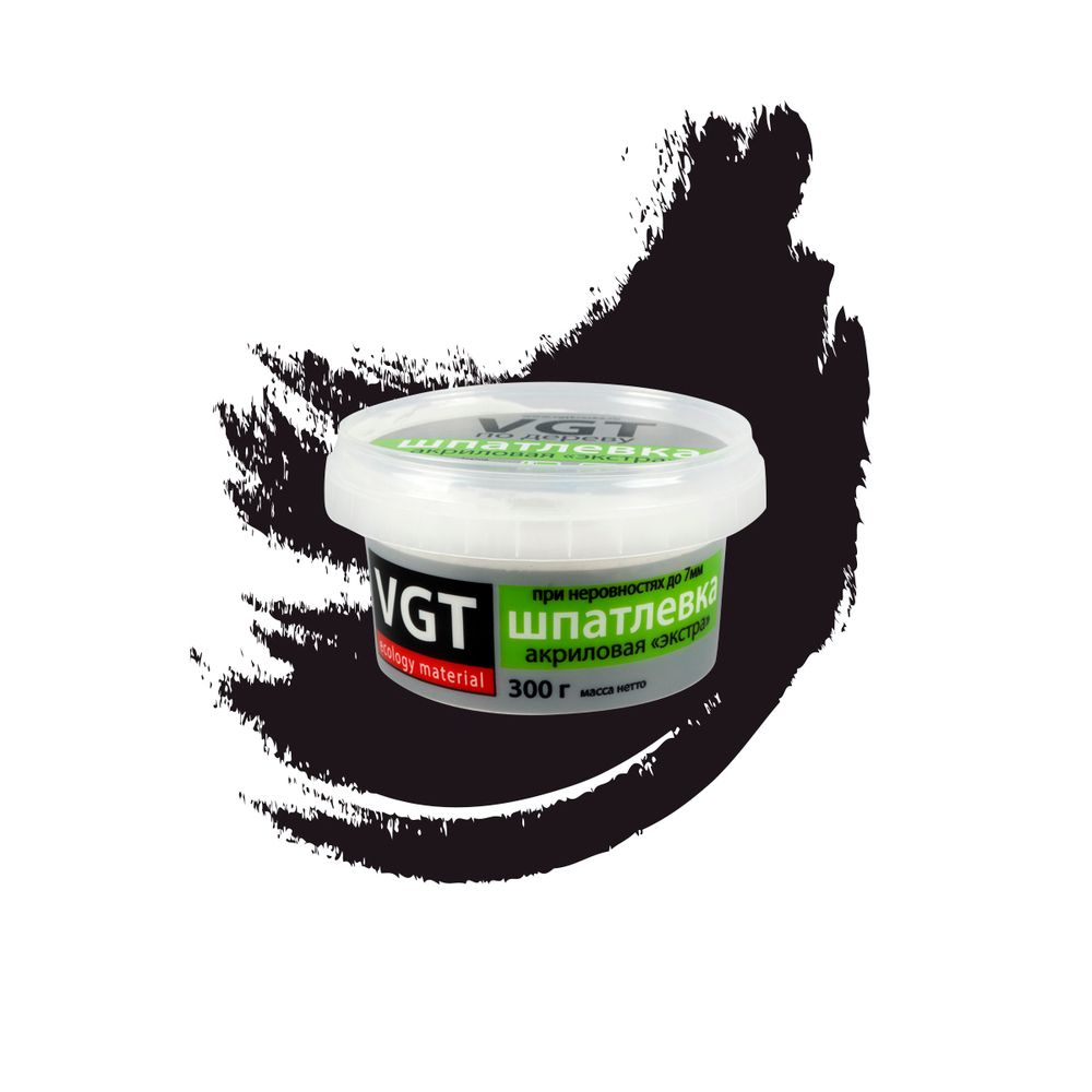 Шпатлевка по дереву VGT Экстра, акриловая, 0,3 кг, венге, ВГТ, 45019