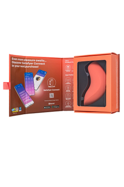 Вакуум-волновой стимулятор клитора Satisfyer Magnetic Deep Pulse, силикон, абрикосовый, 11,6 см