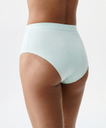 Трусы женские макси спорт Atlantic, набор из 3 шт., хлопок, бежевые + каменно-серые + мятные, 3CLP-009