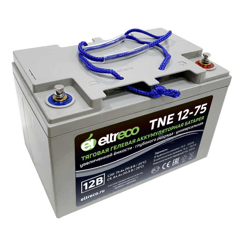 Аккумулятор Eltreco TNE12-75 (AGM+GEL)